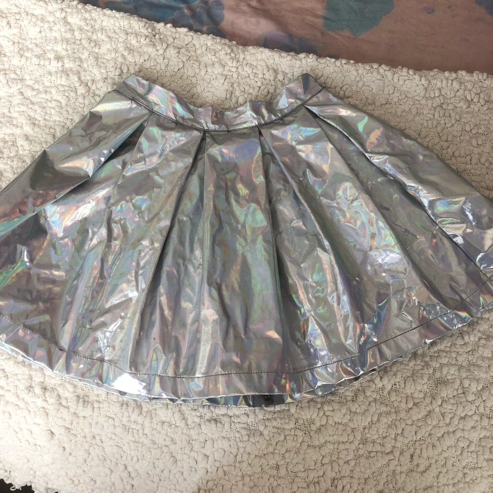 Festival/ Rave Holographic Skater Skirt
